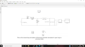 Transient closed-loop simulation of buck converter in MATLAB/SIMULINK