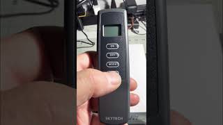 How to use the Skytech 1001TH-A Thermostat Remote Control.