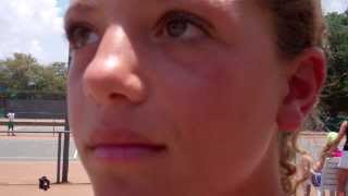 Lara van der Merwe at the 2014 African Junior Championships Qualifier