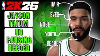 JAYSON TATUM MYPLAYER FACE CREATION NBA 2K26! CHAMPIONSHIP LOOK TUTORIAL