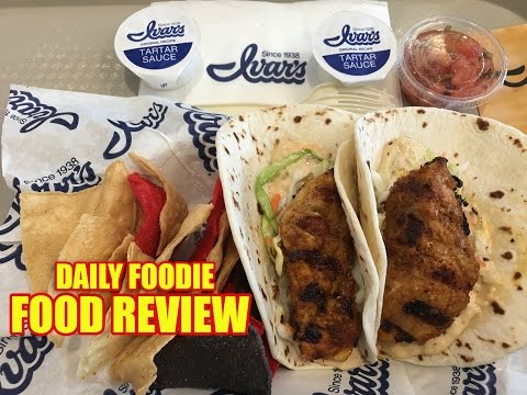 Video thumbnail: Ivar's Fish Tacos Review - Ivars Seafood Bar Seattle Unwrapping #foodreview