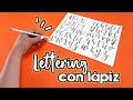LETTERING con LÁPIZ!! (+5 consejos para principiantes y ABECEDARIO COMPLETO!!) ✄ Barbs Arenas Art!