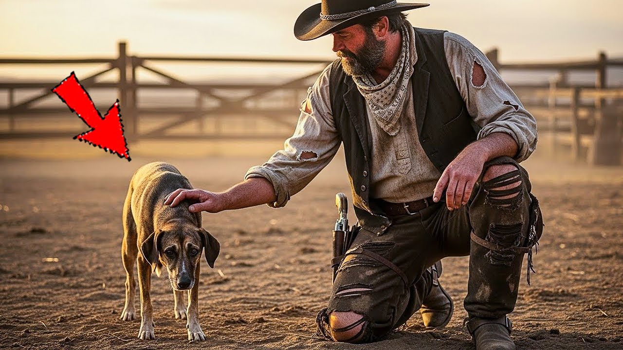 "Come Here Boy, You're Safe Now"—Whispered Giant Cowboy to Beaten Dog No One Would Touch