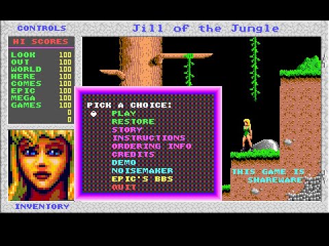 Jill of the Jungle (PC/DOS) 1992, Epic Megagames