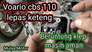 Cause of the timing chain or shield chain coming off on the Vario CBS 110