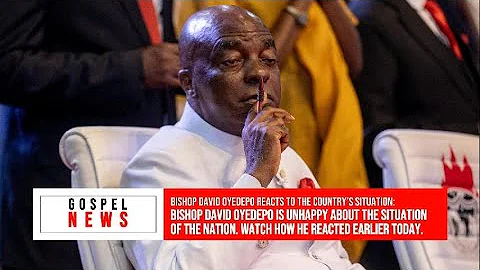 BISHOP DAVID OYEDEPO IS UNHAPPY ABOUT THE SITUATION OF THE NATION. WATCH HOW HE REACTED TODAY.