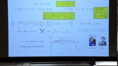 Dynamics of Combustion Waves, Clavin, Day 2, Part 3