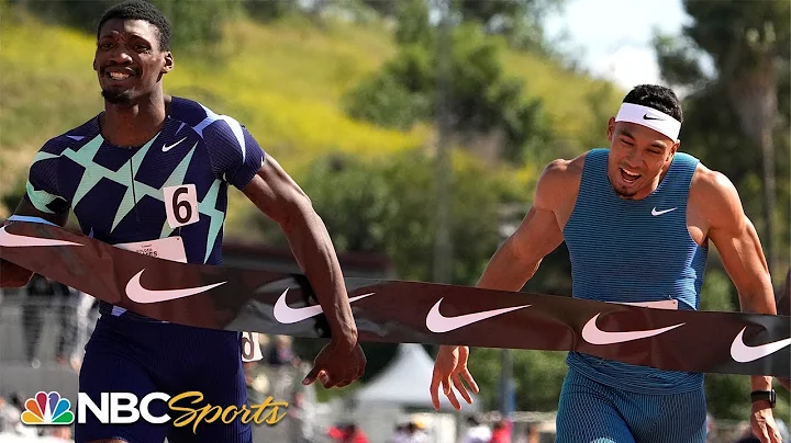 Fred Kerley catches Michael Norman at line in clas...