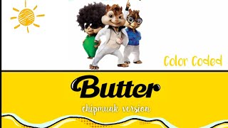 BTS (방탄 소년단) - 'Butter' | Color Coded (Chipmunks Version)