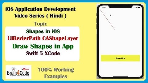 How to draw basic line with UIBezierpath and CAShapelayer in Swift 5 XCode  | Hindi | Shapes iOS