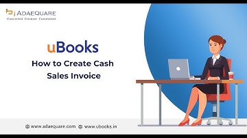 How to create Cash Sales invoice in uBooks - English