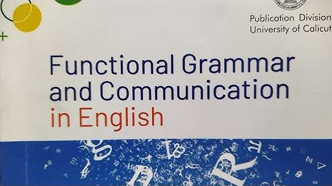 Calicut University 1st Sem English A02 Functional Grammar Unit 2 CONCORD Lec3 @CaptBinoyVarakil