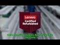 Lenovo Certified Refurbished