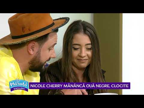 Provocare cu Nicole Cherry: mananca oua negre, clocite