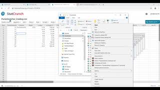 Celebrity Export from StatCrunch Profile