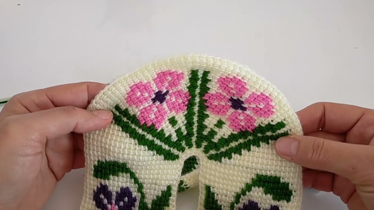 (2. video) Tunus patik Orta yapımı 🧶#patikmodelleri #tunusişipatikmodelleri #knitting #keşfet