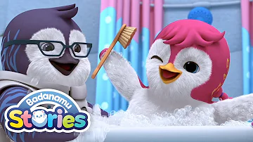 S1 EP09 Bath Time Penguins l Badanamu Stories l Nursery Rhymes & Kids Songs