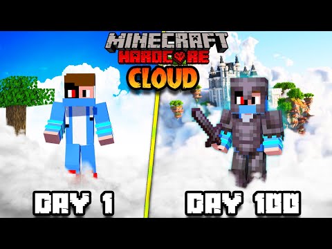 I Survived 100 Days On CLOUD SKYBLOCK in Minecraft Hardcore HINDI