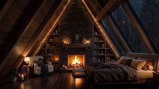 Heavy Rain Sounds for Better Sleep (NO ADS) • Gentle Piano Melodies for Stress Relief, Insomnia