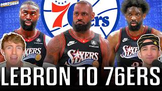 LEBRON TO 76ERS REACTION: Will LeBron, Embiid, Brown & Maxey CONTEND for a title | Nerd Sesh