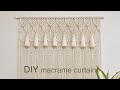 DIY | macrame curtain back drop | 마크라메 커튼 백 드롭