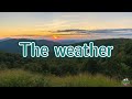 The weather in English for kids