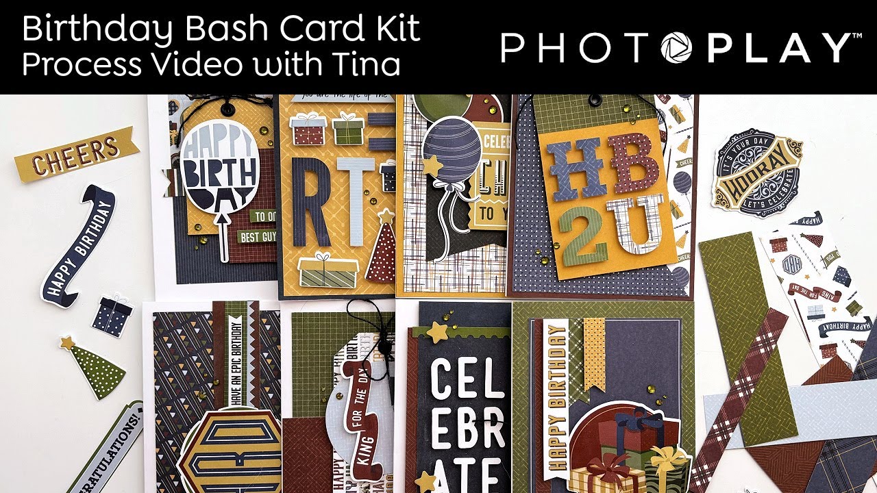 Step by Step How To Guide Birthday Bash Card Kit PHOTOPLAY PAPER Step by Step How To Guide Birthday Bash Card Kit PHOTOPLAY PAPER