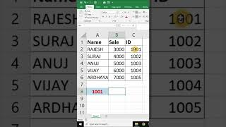 lookup formula in excel | how to use lookup formula |#sscomputerclasses #shorts