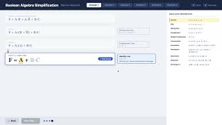 Simplifying Boolean Expressions: Applying Properties and Identities