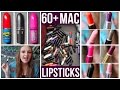 huge RARE mac cosmetics lipstick collection/swatches [+ rare limited edition lipsticks]