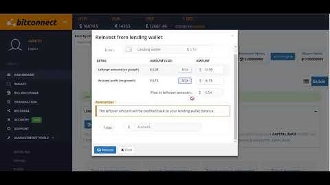HOW TO REINVEST IN BITCONNECT