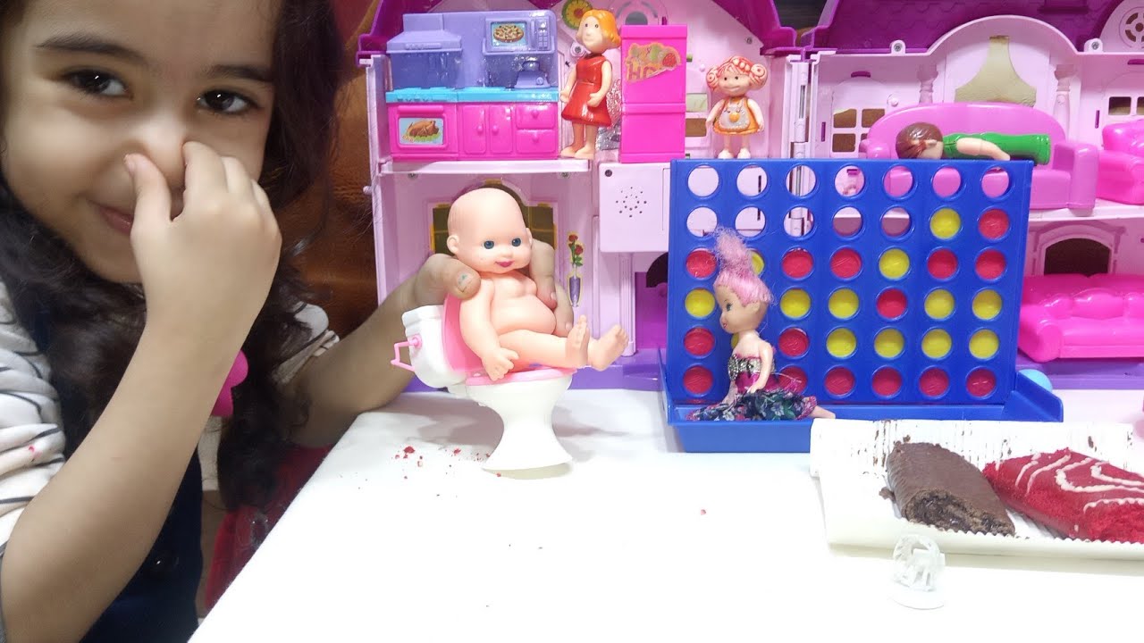 لولي بتجهز الحمام لعائلة عمر-العاب سندباد-القطه المشمشيه-العاب بنات-جنه ورؤي