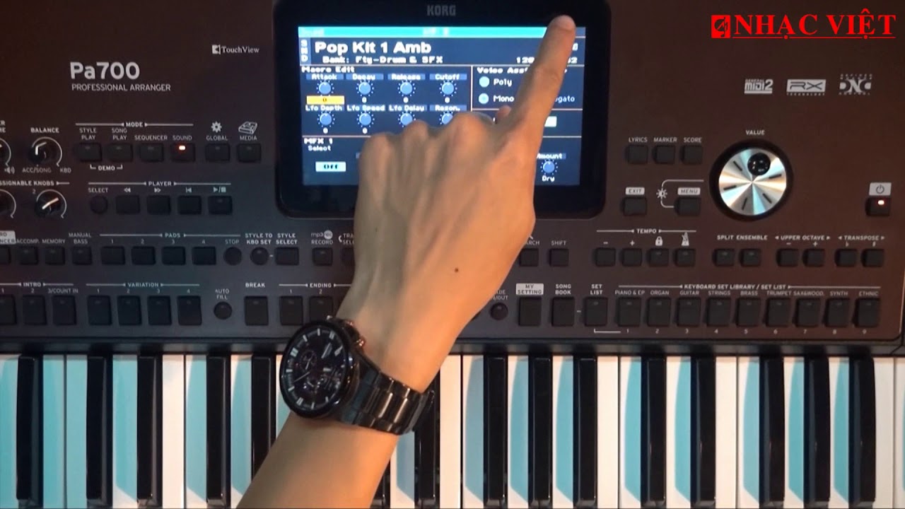 KORG PA700, PA1000 và PA4X: HD Chức năng Multipad
