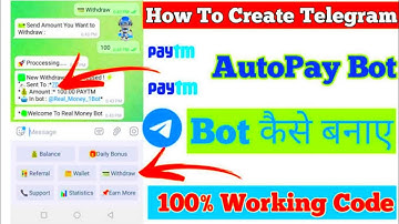 How To Create Paytm Autopay Bot | How to Make Python Refer And Earn Telegram Bot