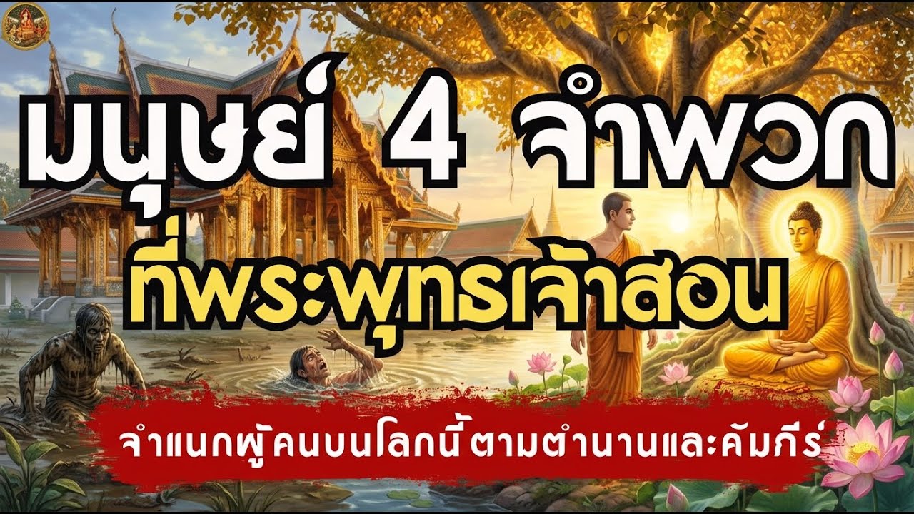 มนุษย์ 4 จำพวก ที่พระพุทธเจ้าสอน จำแนกผู้คนบนโลกนี้ตามตำนานและคัมภีร์  | เรื่องเล่าชาติสุดท้าย