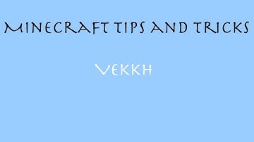 Minecraft Tips And Tricks | Ingame Heads