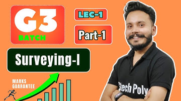 Surveying-1 | Marathon (part-1) | Bteup Exam 2024 | Polytechnic Civil Engg.