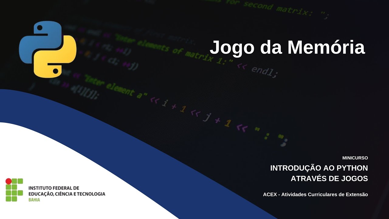 python tutorial: create a memory game using python &... Jogo da Memória - Minicurso Introdução ao Python através de jogos ...