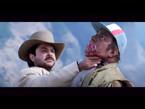 #anilkapoor  ने बचाई #shahrukh की जान - त्रिमूर्ति - जबरदस्त एक्शन सीन #jackieshroff