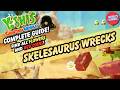 Yoshi's Crafted World | Skelesaurus Wrecks 100% Guide (All Hidden Flowers and Red Coins!)