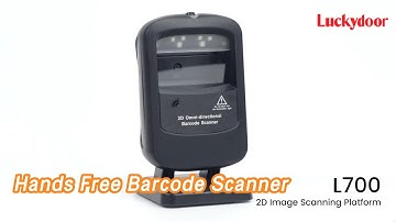 Desktop Hands Free Barcode Scanner RS232 CMOS 4Mil Omnidirectional For Supermarket