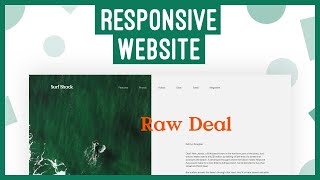 How to make a responsive website using HTML & CSS | Web Development Tutorial