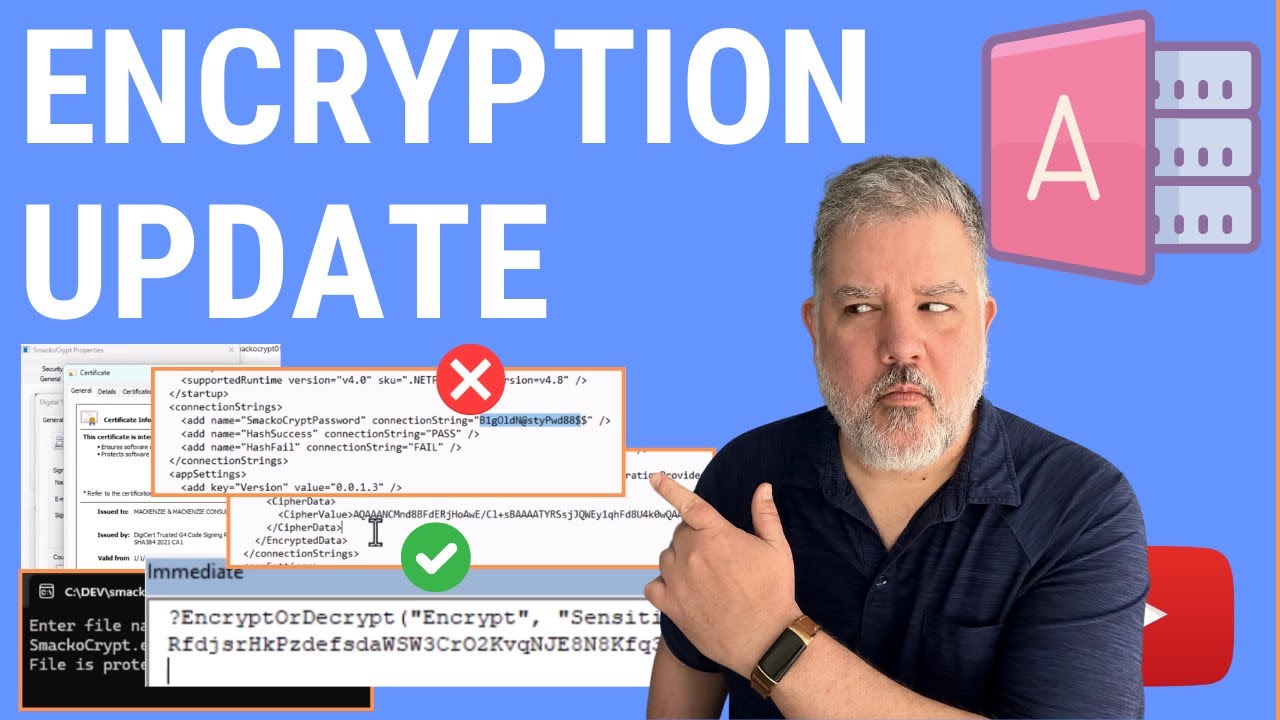 Encryption for Microsoft Access - SmackoCrypt Update