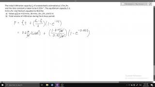 HORTON INFILTRATION EQUATION (Part B)
