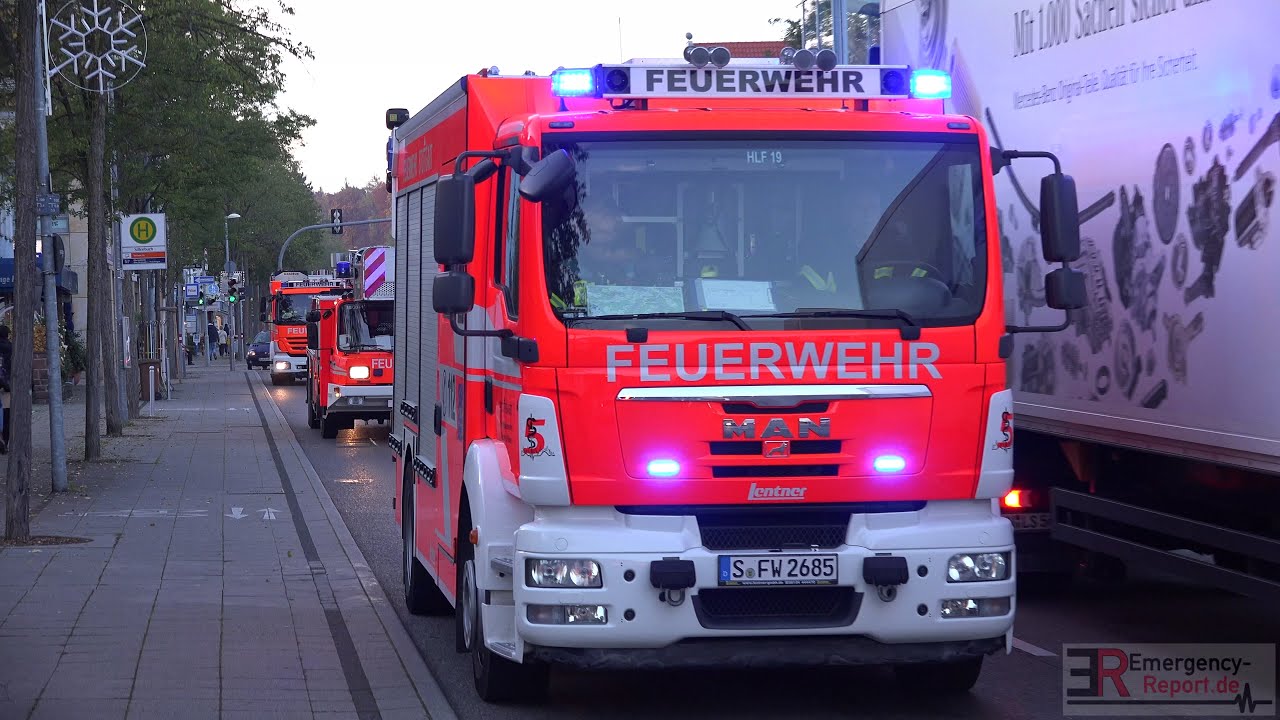 -| FEUERWEHR STUTTGART AUF EINSATZFAHRT ZUM FEUER |-