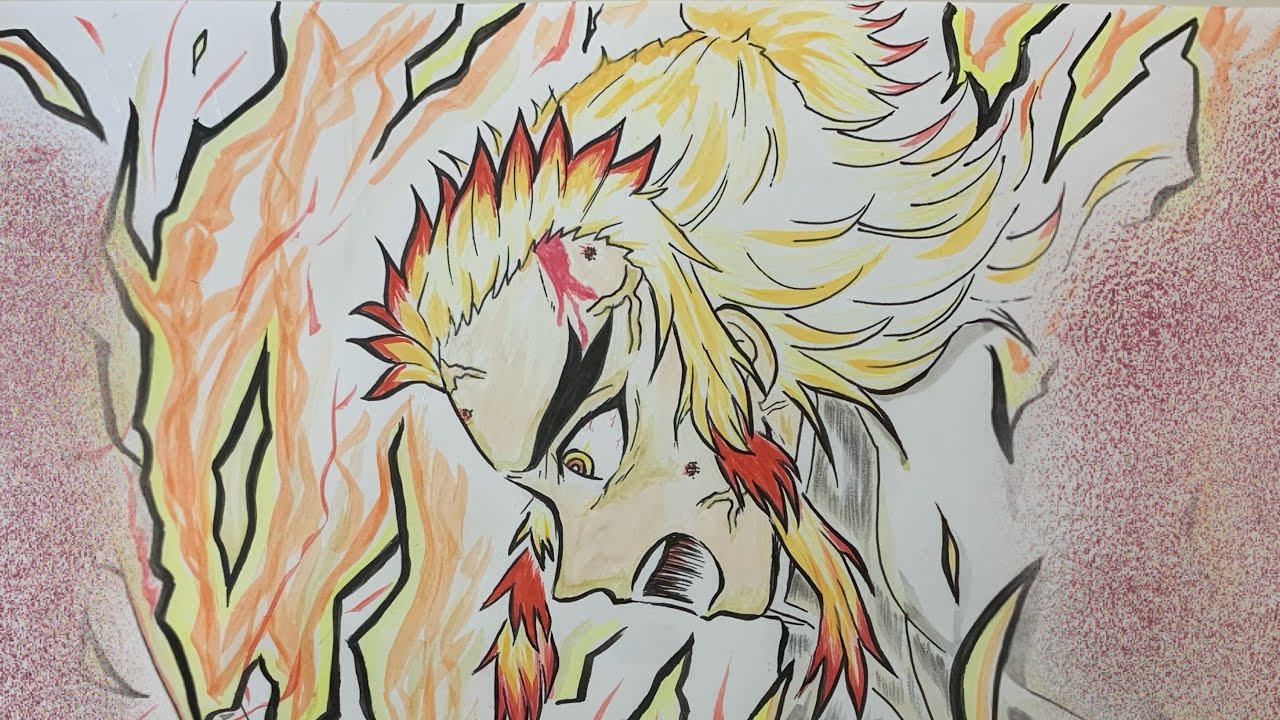 無限列車 ﾈﾀﾊﾞﾚ 煉獄 Rengokuさん 炎の呼吸 参ノ型 概要分に全型 リピしたいﾈ 描いちゃってるﾈ Youtube