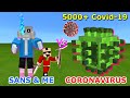 SANS + ME vs. 5000+ CORONAVIRUS (Covid-19) in Minecraft | SANS CARRIED ME
