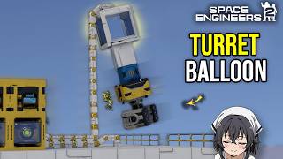 Stone Powered Planetary Tethered Turret Balloon, Space Engineers 2