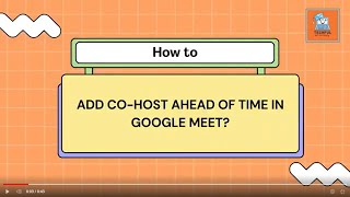 How to add a co-host ahead of time in Google Meet