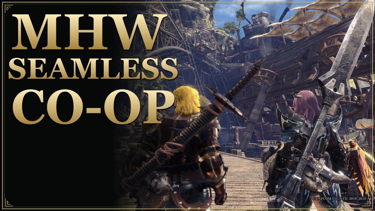 MHW Seamless Co-op の紹介映像(MOD 作者 Huntardy)